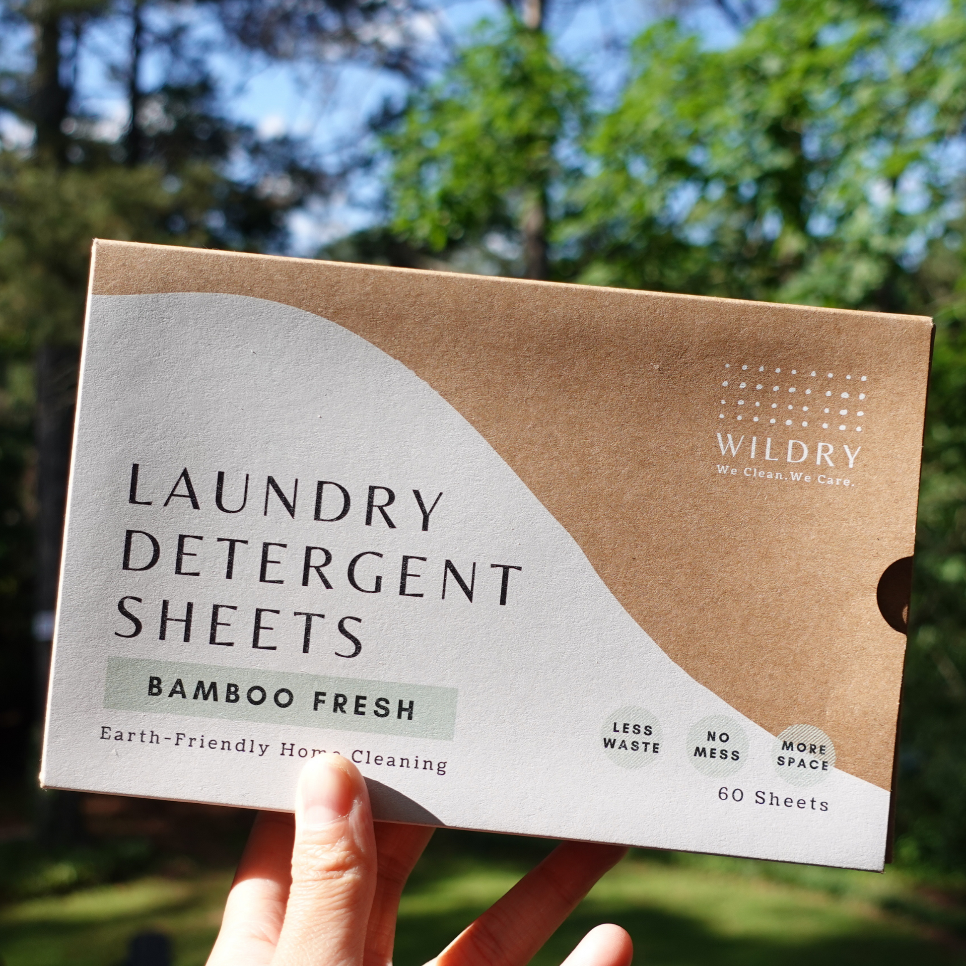 Laundry Detergent Sheets Eco-Friendly 160 Sheets Clear PlasticFree  Biodegradable